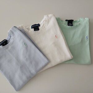 Ralph Lauren Kids - Cotton Long Sleeve T shirts - set of (3) - size 6